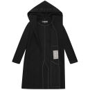 Marikoo Kailii Damen Mantel N046 Schwarz-Größe XXL - Gr. 44