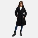 Marikoo Kailii Damen Mantel N046 Schwarz-Größe XXXL - Gr. 46