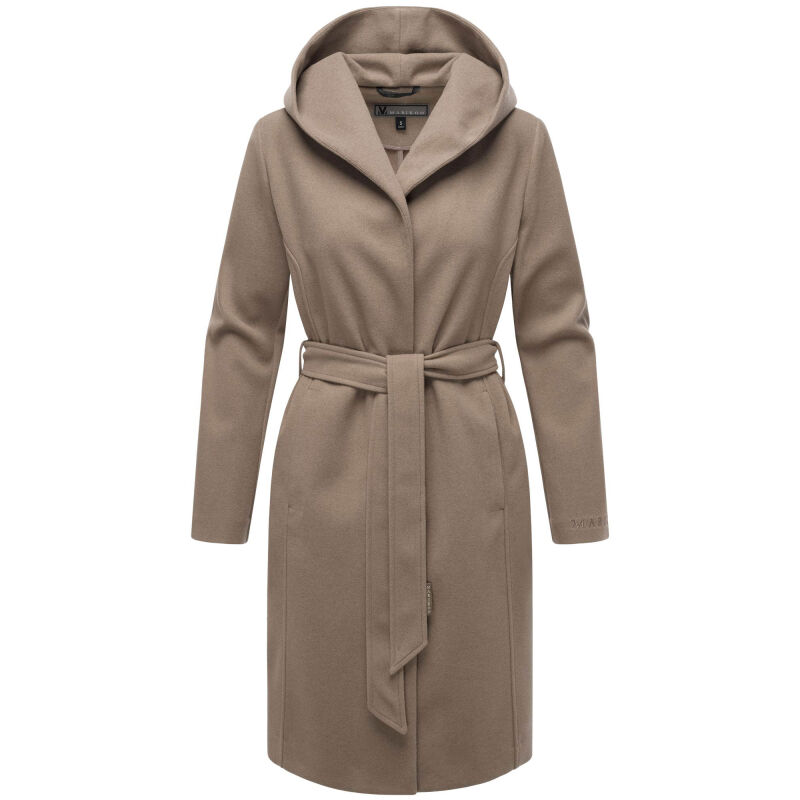 Marikoo Kailii Damen Mantel N046 Dark Taupe-Größe S - Gr. 36