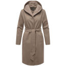Marikoo Kailii Damen Mantel N046 Dark Taupe-Größe S - Gr. 36