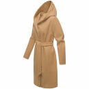Marikoo Kailii Damen Mantel N046 Camel-Größe S - Gr. 36
