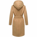 Marikoo Kailii Damen Mantel N046 Camel-Größe S - Gr. 36