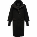 Navahoo Polarblüte Damen Übergangs Mantel N049 Schwarz-Größe 3XL - Gr. 46