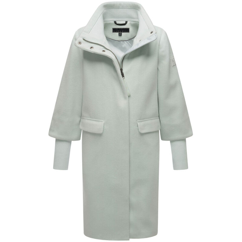 Navahoo Polarblüte Damen Übergangs Mantel N049 Ice Blue-Größe L - Gr. 40