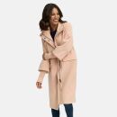 Navahoo Polarblüte Damen Übergangs Mantel N049 Light Peach-Größe M - Gr. 38