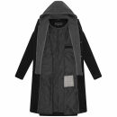 Navahoo Kekstraum Damen Winter Mantel N048 Schwarz-Größe XS - Gr. 34