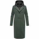 Navahoo Kekstraum Damen Winter Mantel N048 Stone Green-Größe XS - Gr. 34