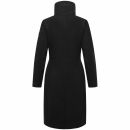 Navahoo Samtrose Damen Mantel mit Stehkragen N051 Schwarz-Größe XS - Gr. 34