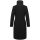 Navahoo Samtrose Damen Mantel mit Stehkragen N051 Schwarz-Größe M - Gr. 38