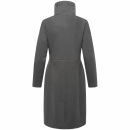 Navahoo Samtrose Damen Mantel mit Stehkragen N051 Anthrazit-Größe S - Gr. 36