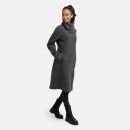 Navahoo Samtrose Damen Mantel mit Stehkragen N051 Anthrazit-Größe S - Gr. 36