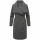 Navahoo Samtrose Damen Mantel mit Stehkragen N051 Anthrazit-Größe S - Gr. 36