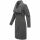 Navahoo Samtrose Damen Mantel mit Stehkragen N051 Anthrazit-Größe S - Gr. 36