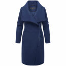 Navahoo Samtrose Damen Mantel mit Stehkragen N051...
