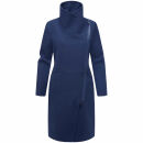 Navahoo Samtrose Damen Mantel mit Stehkragen N051 Navy-Größe XXL - Gr. 44