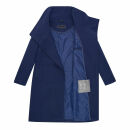 Navahoo Samtrose Damen Mantel mit Stehkragen N051 Navy-Größe XXL - Gr. 44