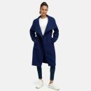Navahoo Samtrose Damen Mantel mit Stehkragen N051 Navy-Größe XXL - Gr. 44
