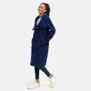Navahoo Samtrose Damen Mantel mit Stehkragen N051 Navy-Größe XXL - Gr. 44