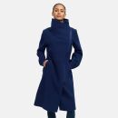 Navahoo Samtrose Damen Mantel mit Stehkragen N051 Navy-Größe XXL - Gr. 44