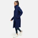 Navahoo Samtrose Damen Mantel mit Stehkragen N051 Navy-Größe XXL - Gr. 44