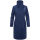 Navahoo Samtrose Damen Mantel mit Stehkragen N051 Navy-Größe XXL - Gr. 44
