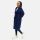 Navahoo Samtrose Damen Mantel mit Stehkragen N051 Navy-Größe XXL - Gr. 44