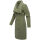 Navahoo Samtrose Damen Mantel mit Stehkragen N051 Olive Leaf-Größe XS - Gr. 34