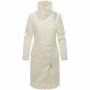 Navahoo Samtrose Damen Mantel mit Stehkragen N051 Offwhite-Größe XS - Gr. 34