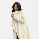 Navahoo Samtrose Damen Mantel mit Stehkragen N051 Offwhite-Größe XS - Gr. 34