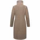 Navahoo Samtrose Damen Mantel mit Stehkragen N051 Taupe Grey-Größe 3XL - Gr. 46