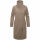 Navahoo Samtrose Damen Mantel mit Stehkragen N051 Taupe Grey-Größe 3XL - Gr. 46