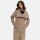 Navahoo Samtrose Damen Mantel mit Stehkragen N051 Taupe Grey-Größe 3XL - Gr. 46