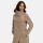 Navahoo Samtrose Damen Mantel mit Stehkragen N051 Taupe Grey-Größe 3XL - Gr. 46