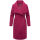 Navahoo Samtrose Damen Mantel mit Stehkragen N051 Berry Wine-Größe XS - Gr. 34
