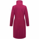 Navahoo Samtrose Damen Mantel mit Stehkragen N051 Berry Wine-Größe S - Gr. 36