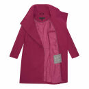Navahoo Samtrose Damen Mantel mit Stehkragen N051 Berry Wine-Größe S - Gr. 36