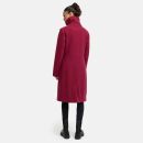 Navahoo Samtrose Damen Mantel mit Stehkragen N051 Berry Wine-Größe S - Gr. 36