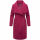Navahoo Samtrose Damen Mantel mit Stehkragen N051 Berry Wine-Größe S - Gr. 36