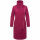 Navahoo Samtrose Damen Mantel mit Stehkragen N051 Berry Wine-Größe S - Gr. 36