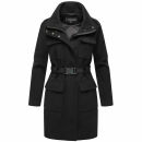 Marikoo Tanokoo Damen Winter Mantel N053 Schwarz-Größe XS - Gr. 34