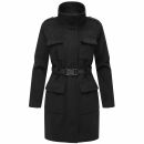 Marikoo Tanokoo Damen Winter Mantel N053 Schwarz-Größe XS - Gr. 34