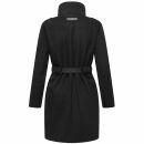 Marikoo Tanokoo Damen Winter Mantel N053 Schwarz-Größe XS - Gr. 34