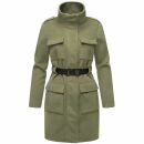 Marikoo Tanokoo Damen Winter Mantel N053 Olive Leaf-Größe XXL - Gr. 44