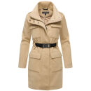 Marikoo Tanokoo Damen Winter Mantel N053 Beige-Größe XXL - Gr. 44