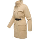 Marikoo Tanokoo Damen Winter Mantel N053 Beige-Größe XXL - Gr. 44