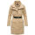 Marikoo Tanokoo Damen Winter Mantel N053 Beige-Größe XXL - Gr. 44
