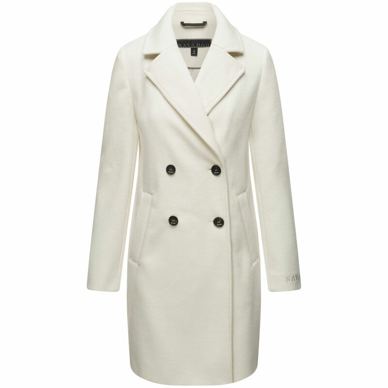 Navahoo Frostjuwel Damen Mantel N045 Offwhite-Größe S - Gr. 36