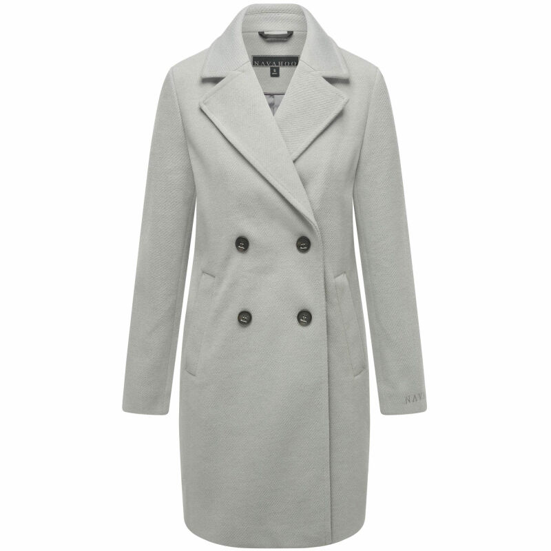 Navahoo Frostjuwel Damen Mantel N045 Grey-Größe XS - Gr. 34