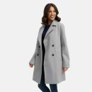 Navahoo Frostjuwel Damen Mantel N045 Grey-Größe M - Gr. 38