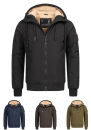 Alessandro Salvarini Herren Winter Jacke mit Teddyfell AS431